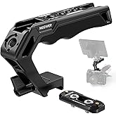 NEEWER Top Handle and NATO Rail Kit, Silicone Top Grip with Quick Release NATO Clamp, 3 Cold Shoes and 1/4" 3/8" Thread ARRI,