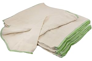 avo + cado Algodón orgánico Prefolds Talla 2 – Contenido: 10 unidades – Cabe en tamaño único para pañales de tela – 100% algodón sin blanquear Öko-Tex