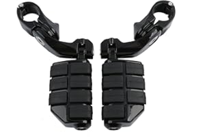 TCMT Highway Pegs Fit For Harley Softail Sportster Electra Road Glide Road King Street Glide with 1.25 Inch Engine Guard 1 1/4 Highway Bar