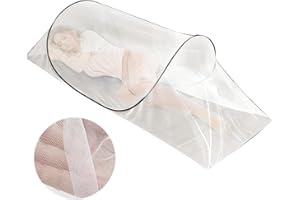 Pmueuff Moskitonetz Pop Up, 200 x 80 x 56 cm Moskitonet Reise Moskitonetz Bett Faltbares Einfache & Schnelle Installation Tragbares Reisezelt mit Aufbewahrungstasche für Schlafzimmer Outdoor Camping