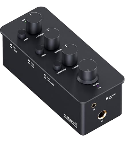 Fosi Audio SK02 DAC Amp Headphone Amplifier Desktop USB C to AUX
