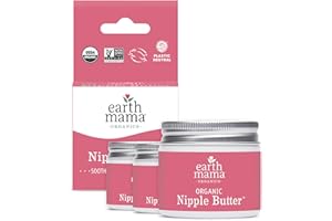Earth Mama Organic Nipple Butter for Breastfeeding and Dry Skin, 2-Fluid Ounce (3-Pack)