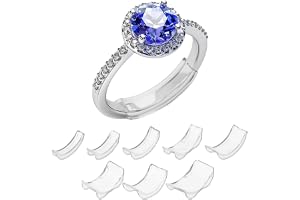 KOLZEMV 8 stycken ringförminskning, osynlig, ringminskare, osynlig, ring för stort ringinlägg, ringstorleksinställning, ringi