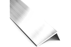 nielsen Aluminium L-Shaped Angle Profile - Natural Mill Finish 2000x15x10 mm, 1mm Thick, 2m Length – Corner Trim, Edge Protection, Decorative Finishing