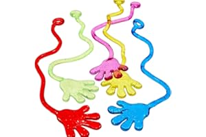 HABNI 20 Piezas Manos Pegajosas Adhesivas, Regalitos Cumpleaños Invitados Niños, Infantiles Niños Niñas y Recompensas de Aula