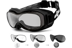 ‎CHILLOUT RIDER Chillout Rider® | Motorrad Überbrille | Motorradbrille für Brillenträger | beschlagfrei | HLT® Kunststoff-Sicherheitsglas nach DIN EN 166 | Motorradbrille: CR006