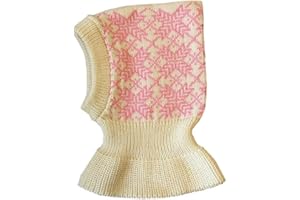 TEVIRP 100% Merino Wolle Balaclava Wintermütze Baby Kinder Mädchen Junge Gestrickt