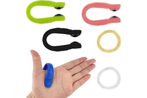YSDYY 4pcs Shiatsu Clip (Thumb Type) with 2pcs Massage Spring Bracelet, Portable Relief Massager, Wearable Sensory Shiatsu Ring for Stress Relief, Massage Soothing, Relax Hands