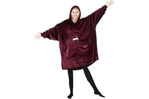 ‎SIGANDO sigando Weiche Kuschel Pullover Oversized Hoodie Blanket Pulli Decke Pullover für Damen Herren