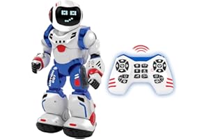 Xtrem Bots - Bruce | Leksaksrobot | Barnrobot med 20 ansiktsuttryck | Programmerbara robotar för barn med 50 rörelser | Robotkit | Presenter för pojkar 5 år och äldre