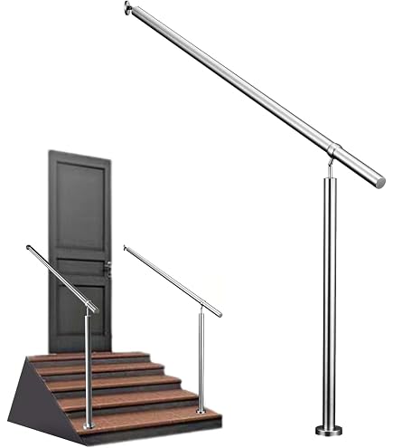 NAIZY 200cm Handlauf Edelstahl Geländer Treppengeländer für NAIZY 200cm Handlauf Edelstahl Geländer Treppengeländer für