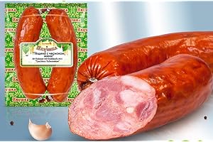 LACKMANN Wurst Krakauer mit Knoblauch mini Tjoschina mit Knoblauch 400g