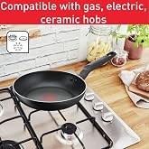 TEFAL 7 Par&ccedil;a Tencere Seti | Super Cook | Tava 24 cm/Tencere 18 cm+Kapak/G&uuml;ve&ccedil; 24 cm+Kapak/Kaşık/Oluklu Spatula | Yapışmaz Te