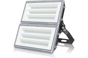 TASINUO 200W Focos LED Exterior, 2-en-1 20000LM 7000K Blanco Frío Foco LED, IP67 Impermeable Luces LED Exterior, Luz de Seguridad para Trasero, Garaje, Pasillo, Jardín, Hotel, Campo Deportivo