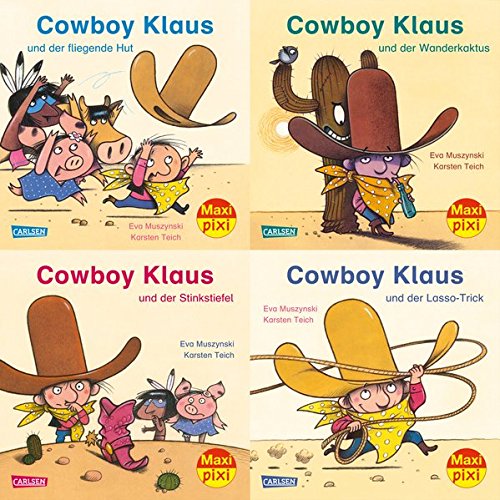 Preisvergleich Produktbild Maxi-Pixi-4er-Set 54: Cowboy Klaus (4x1 Exemplar)