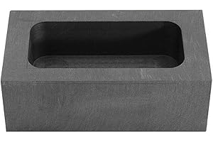 Fiksu Graphite Ingot Mold Graphite Casting Ingot Bar Mold for Gold Silver Copper Aluminum Brass Zinc Alloy Metals 150g