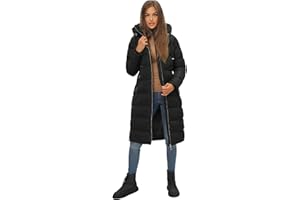OZONEE Damen Mantel Wintermantel Winterjacke Jacke Parka Übergangsjacke Coat Wärmemantel Wärmejacke Winter Herbst Lang Warm Stehkragen Outdoor Gepolstert JS/M736