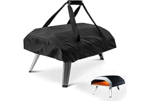Fenghome Housse de four à pizza pour Ooni Koda 12, étanche, résistante aux intempéries, sac de transport, tissu Oxford, four à pizza, sac de transport, accessoires de four à pizza, noir, 63 x 41 x 16