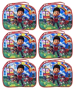 Aarvi Sling Bag for Kids, Birthday Return Gifts, Picnic Bag for Girls / Boys (Set of 6) (Paw Patrol)