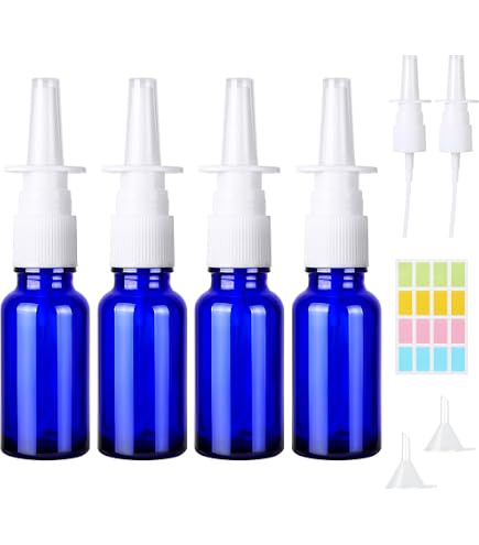Giantree 10 ml Flacon de pulvérisation nasale, 7 pcs petit flacon pulvérisateur nasal vide vaporisateurs à fine brume rechargeables pour eau, parfum, huiles essentielles, désinfectant pour plaies Giantree 10 ml Flacon de pulvérisation nasale, 7 pcs petit flacon pulvérisateur nasal vide vaporisateurs à fine brume rechargeables pour eau, parfum, huiles essentielles, désinfectant pour plaies