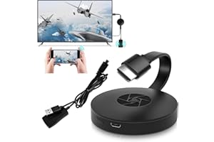 CHAMEX Wireless HDMI Display Adapter, 4K HDR Screen Mirroring Display Dongle Wifi HDMI Adapter Connector, 1080P Streaming Media Video Sound, Compatible for Android/IOS/Windows/Mac/Projector/DLNA/Monitor