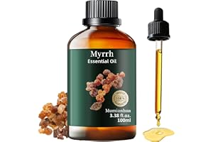 Myrrh Essential Oil 100 ml, 100% ren naturlig för aromaterapi, diffusor | Terapeutisk klass, hår, ljustillverkning, meditation, slappna av kroppen och sinnet