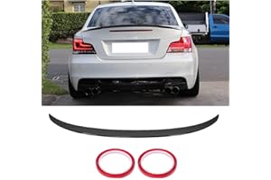 AMPTRV Voiture Becquets arrière pour BMW 1 Series E82 Coupe E88 2007-2013,ABS Ailettes arrière Aileron de Toit Coffre Aile Personnalisation Armatures Caisse Modification Pièces détachées