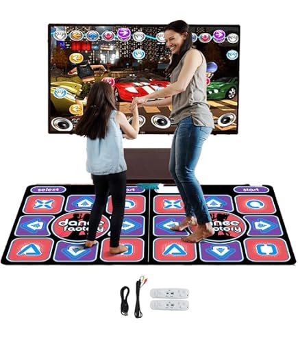 SATKIT Alfombra De Baile USB Para PC – Antideslizante Y Plegable, Compatible Con StepMania Y DDR, Tamaño 81×91 Cm