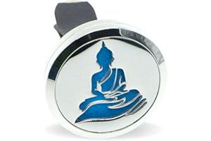 ZEN ARÔME Zen'Arôme - Diffusore per Auto a Forma di Buddha, in Acciaio Inox, Misura Unica