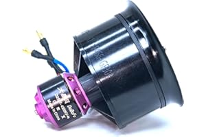 DoBoFo EDF 50mm 4S 4300KV 11 Blades 16.8V Electric Ducted Fan, Hobby RC Jet Engine Propeller, RC Car Engine Parts, High Speed Brushless Motor, Remote Control Model, Replacement Airplane Parts DIY