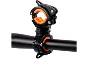 nincha soporte de clip con rotación 360 grados para bicicleta, para linterna