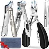 Toenail Clippers for Seniors Thick Nails 16mm/37mm Wide Opening Heavy Duty Nail Clippers for Men Thick Nails with Long Handle