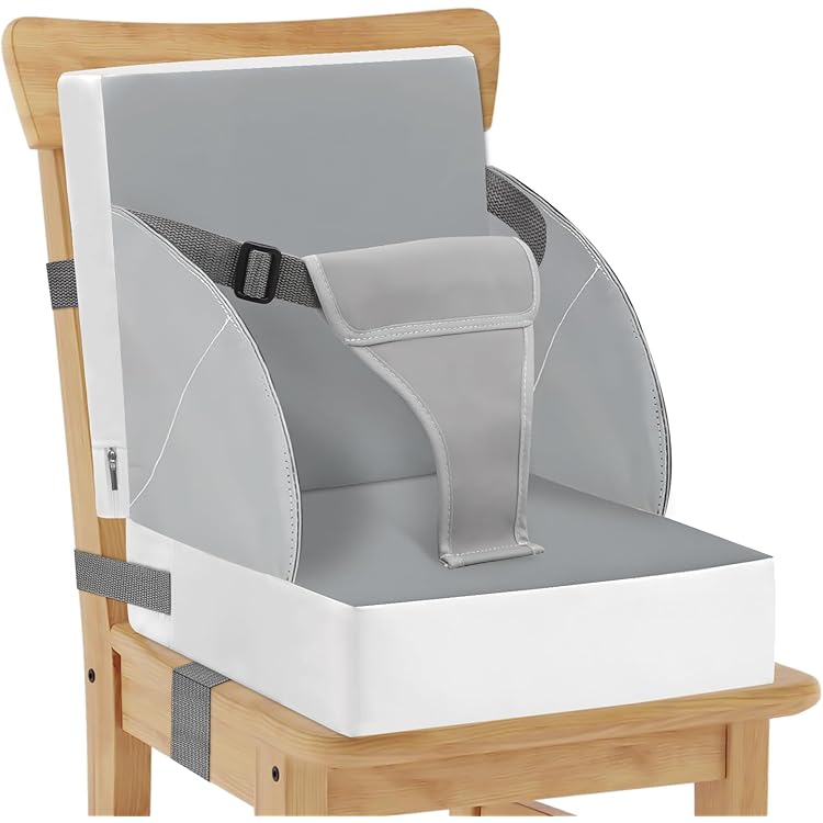 Coussin Rehausseur Pour Chaise Enfant - Design Dinosaure, Sangles De Sécurité, Housse Amovible Lavable - Pour Table Salle à Manger