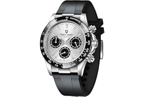 LACZ DENTON Pagani Design - Reloj de Pulsera para Hombre, diseño de Zafiro, Reloj de Cuarzo Deportivo de Acero Inoxidable, Reloj Impermeable VK63, cronógrafo de Moda