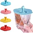 KASTWAVE 4-Pack Multicolored Silicone Cup Lids - Flexible, Airtight, and Dust-Proof Covers for Mugs and Teapots, Great for Coffee and Tea