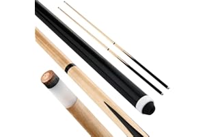 JX 2-Piece Pool Cue Stick with 13mm Tip 58' Hardwood Canadian Maple Professional Billiard Pool Cue Stick 18 Oz Pool Sticks Set of 2