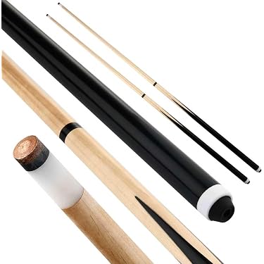 PODAYUDE 3-teiliger Karbonfaser-Poolqueue – Spring- Und Break-Queue, 147,3 Cm, 12,9mm Schweinslederspitze, Uni-Loc-Gelenk, 590g