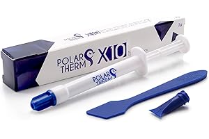 Polartherm X-10 by Thermal Grizzly - Pasta térmica para CPU y GPU de 2 gramos - Alta conductividad térmica, larga durabilidad, grasa térmica no conductora - Kit de compuesto térmico con espátula