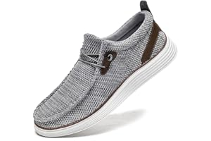 LANGFEUU Mocasines sin Cordones para Hombre Zapatos Casuales para Conducir Ligeros cómodos EU 39-46