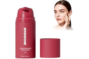 Smooche Color Changing Foundation Korean for Women, Skin Tone Adapting Liquid Foundation for All Skin Types, Self Adjust