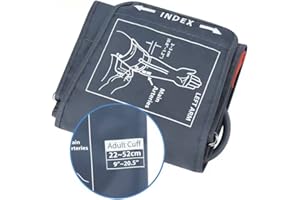 YUKIYI Extra Large Blood Pressure Cuff Large Arms Bigger Upper Arms 9-20.5 Inches Blood Pressure Monitors Large Cuff for Automatic Blood Pressure Monitor Digital Machine, with 4 Pcs Extra Joints
