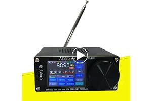 Uppgraderad ATS-25Max v5.2b Alla Fulla Band SI4732-mottagare Bärbar 2,4 tum FM AM LSB USB LW SSB Shortwave Färg Pekskärm Aluminiumlegering 3000 mAh Batteri Stor Högtalare Trevlig Ljudkvalitet