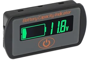 Aili Battery Capacity Indicator 2in1 Voltage Capacity SOC Combo Meter Lead Acid 12V 24V 36V 48V lithium Li-ion 2S~15S 7.4V~56V