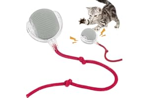 Kyduu Jouet Interactif Intelligent pour Chat, Balle Roulante Automatique pour Chats Et Chiens, Jouets pour Chat À Balle Mobile pour L'intérieur, 360° avec Chargement USB (Gris)