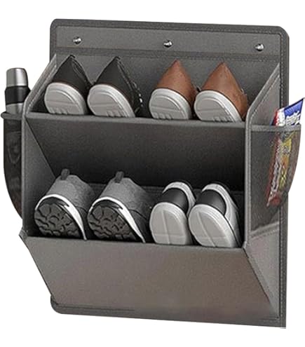 Ysislybin 6-tlg. Schuhregal Zur Wandmontage - Schuhorganizer Mit Klebeband, Platzsparend