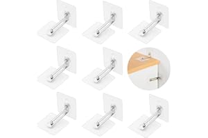 HOTUT Möbel Wandanker, 8 Paare Kippsicherung Möbel Set, Ohne Bohren, Kippschutz Möbel Wandanker Für Schrank Regal Kommode, Anti Kipp Möbelgurte für Baby-Proofing & Haustierschutz