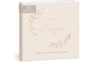 MINTKIND® Diario di gravidanza "La mia gravidanza", diario con copertina rigida, regalo per donne incinte e donne incinte | diario gravidanza, album fotografico per bambini