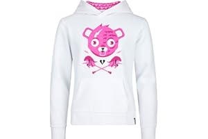 FORTNITE | Zabawki i gracze | CUDDLE BEAR | Biała bawełniana bluza z kapturem Fortnite w rozmiarach 10-16 lat