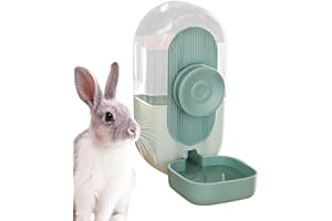 WUKESIFY Distributeur d'eau Lapin, Distributeur d'eau Alimentaire Automatique Suspendu par 28 Oz,Distributeur Eau Lapin Distributeur Eau Lapin Bol Bouteille d'eau pour Petit Animal pour Lapin