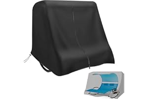 MRWiZMS Schaukelliege Abdeckung 2 Personen 160×190×180cm, 420D Sonnenliege 2 Personen Doppelliege Outdoor Abdeckung Wasserdicht, Doppel Sonnenliege Gartenliege Schutzhülle Winddicht, UV-Beständiges
